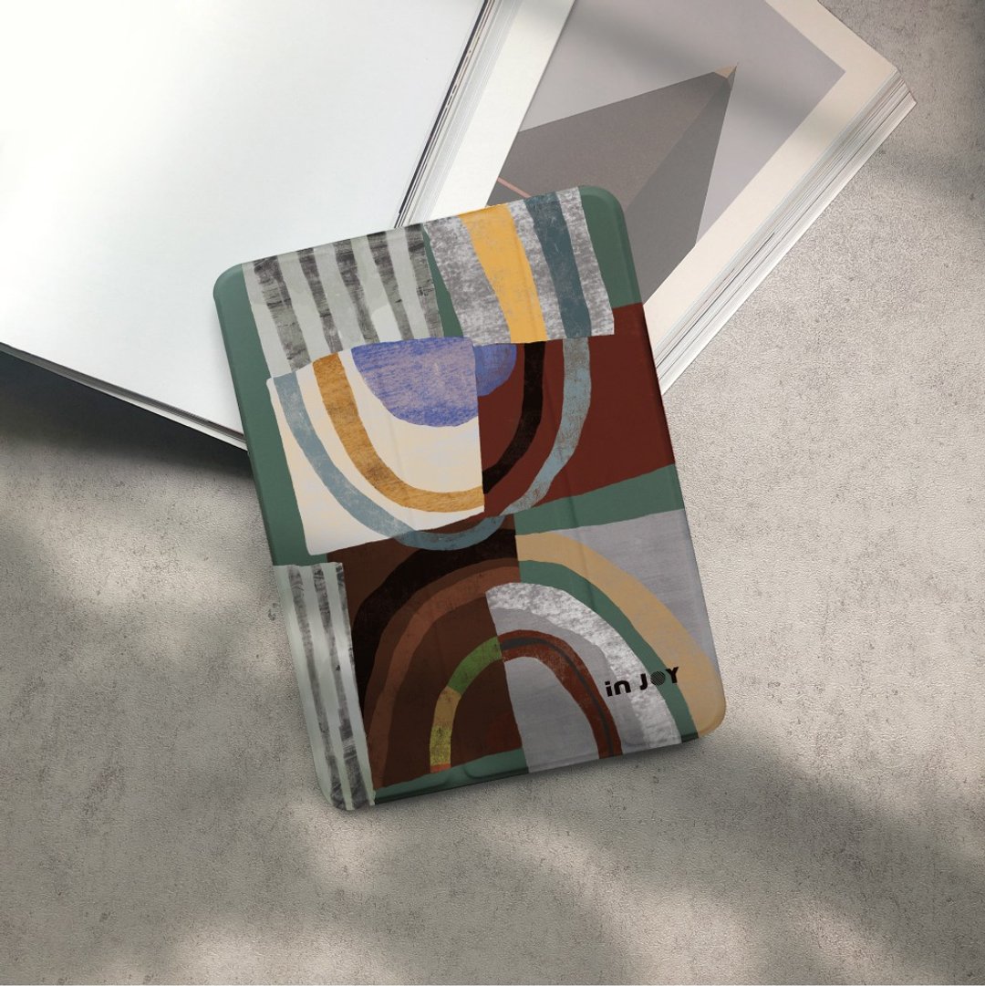 iPad case 12.9/Air5/iPad 9/mini 7想念与遗忘 附笔槽平板保护套 - 平板/电脑保护壳 - 其他材质 绿色