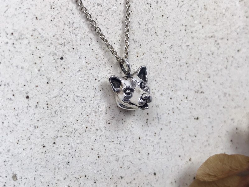 柯基犬-纯银项链 - 项链 - 纯银 银色