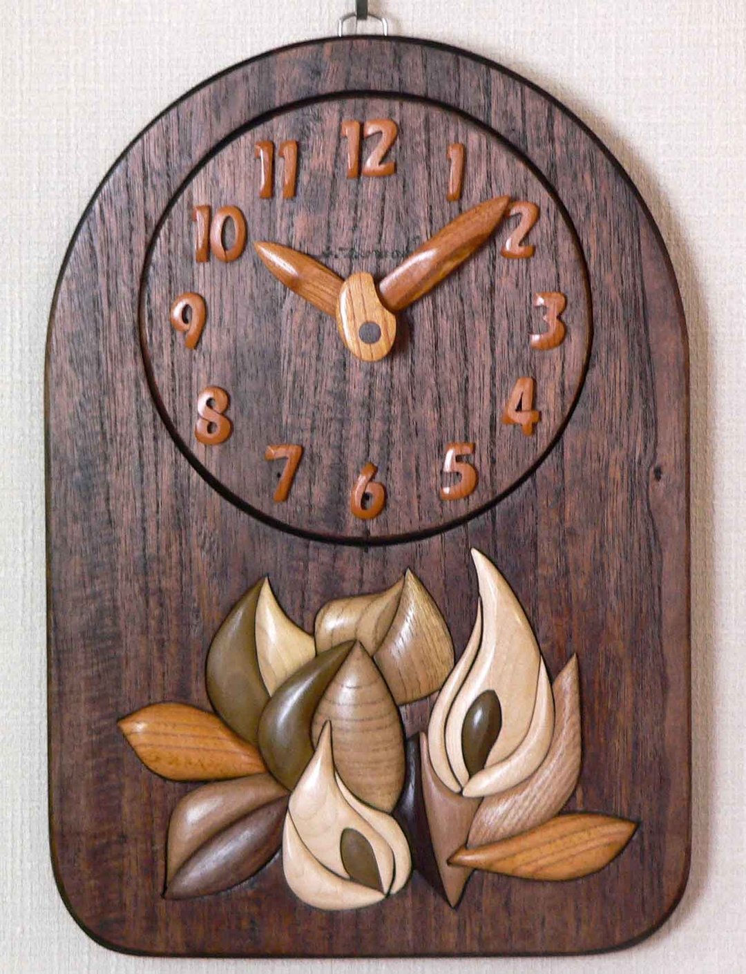 Clock giant skunk cabbag - 时钟/闹钟 - 木头 咖啡色