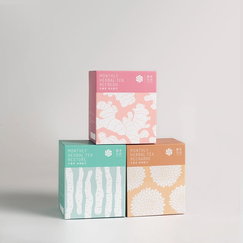 【生理期/月经饮】月康三阶段调理茶组-温和喝护每一天 - 健康/养生 - 其他材质 咖啡色