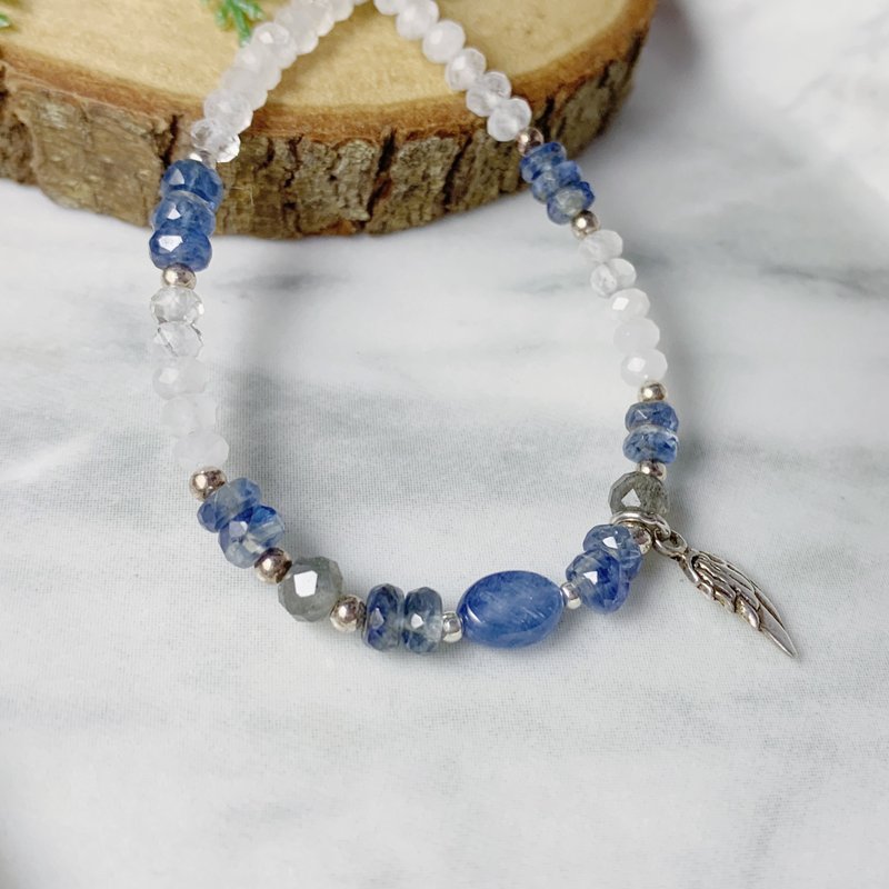 MH纯银天然石_蓝晶石_天使之城 - 手链/手环 - 半宝石 蓝色