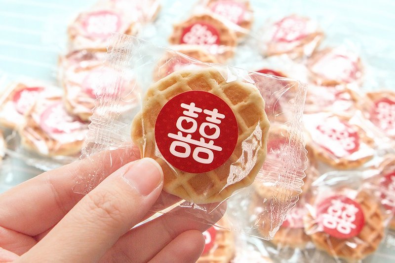 小囍饼-手烧煎饼-婚礼小物 单包装 喜气 小饼干 点心 送客 结婚 - 零食/点心 - 新鲜食材 红色