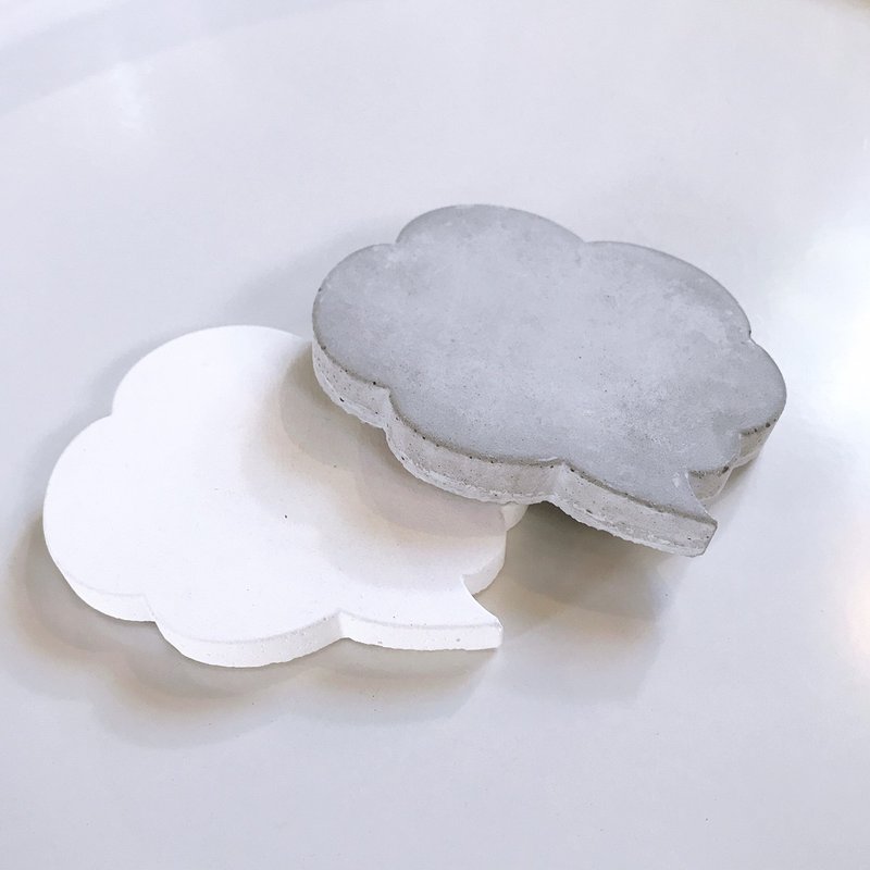 【MINI LIFE x PULP】云朵 对话框水泥杯垫 - 其他 - 水泥 多色