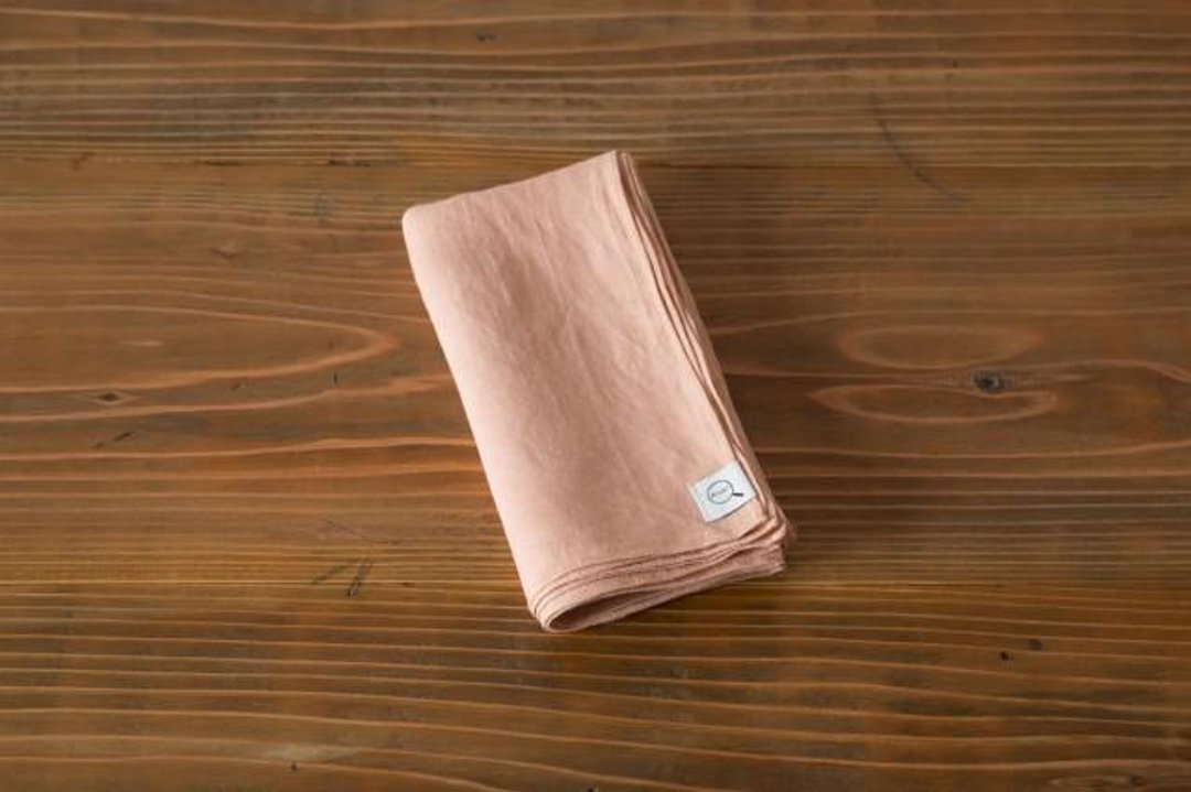 [Stock as long as SALE] plant dyeing linen wrapping cloth Haisakurashoku (dark emergency filtration) 7560 → 5400 yen - 其他 - 棉 粉红色