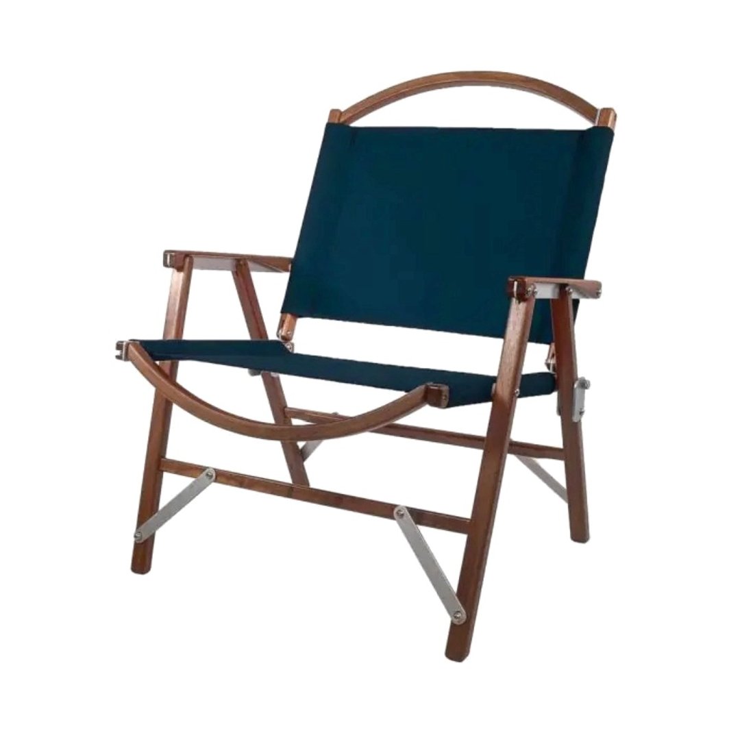 Kermit Walnut Chair 国际版胡桃木克米特椅(海军蓝) 户外折叠椅 - 露营用品 - 木头 蓝色
