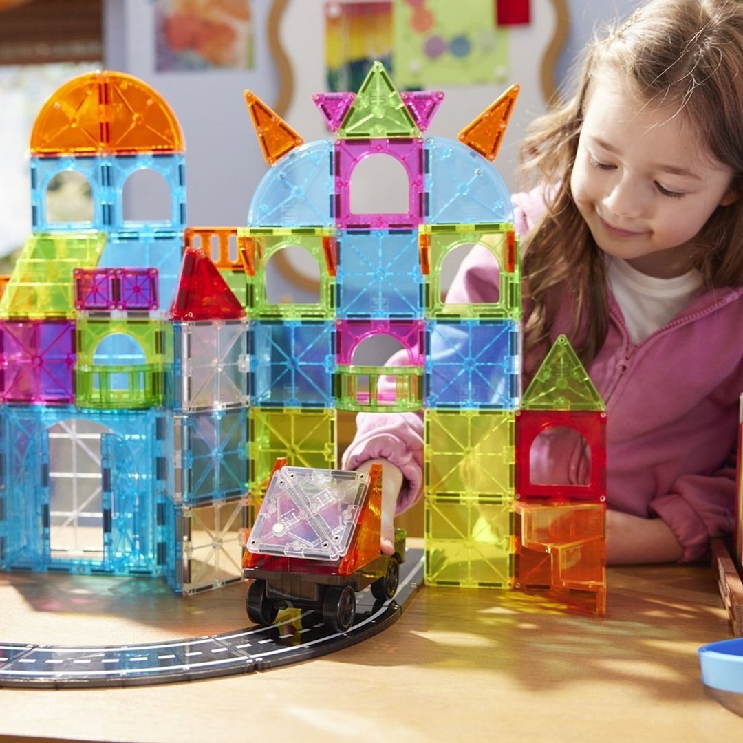 Magna-Tiles Combo 磁力积木-110片城市大冒险(磁力片 玩具 礼物) - 玩具/玩偶 - 其他材质 