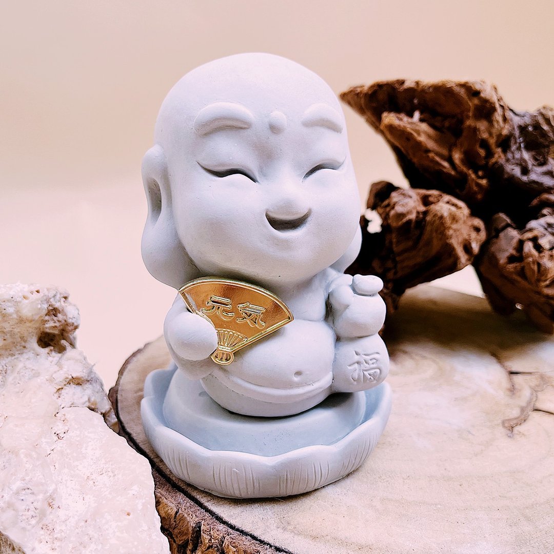 【精选礼物】好运降临 弥勒佛 好神保佑 扩香石系列  交换礼物 - 香薰/精油/线香 - 水泥 