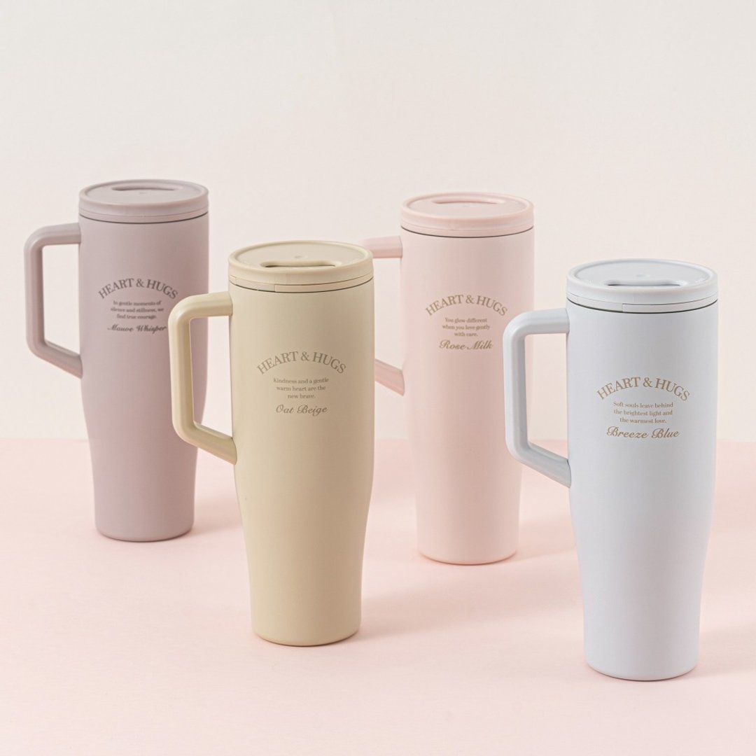 不锈钢随行手把杯1150ml - 保温瓶/保温杯 - 其他金属 粉红色
