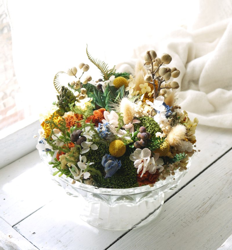 沙拉花园.新鲜青草色.温馨餐桌干燥花好礼. - 干燥花/捧花 - 植物．花 绿色