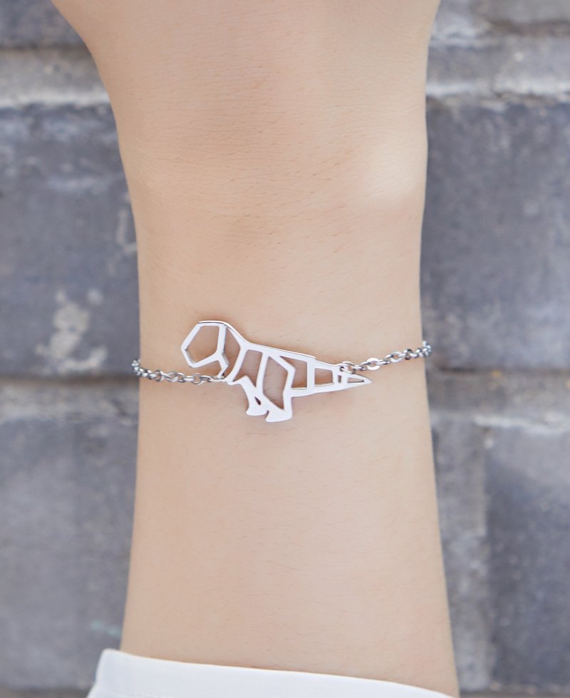 小暴龙 - 几何手链系列 - 抗敏医疗钢 - 手链/手环 - 不锈钢 银色