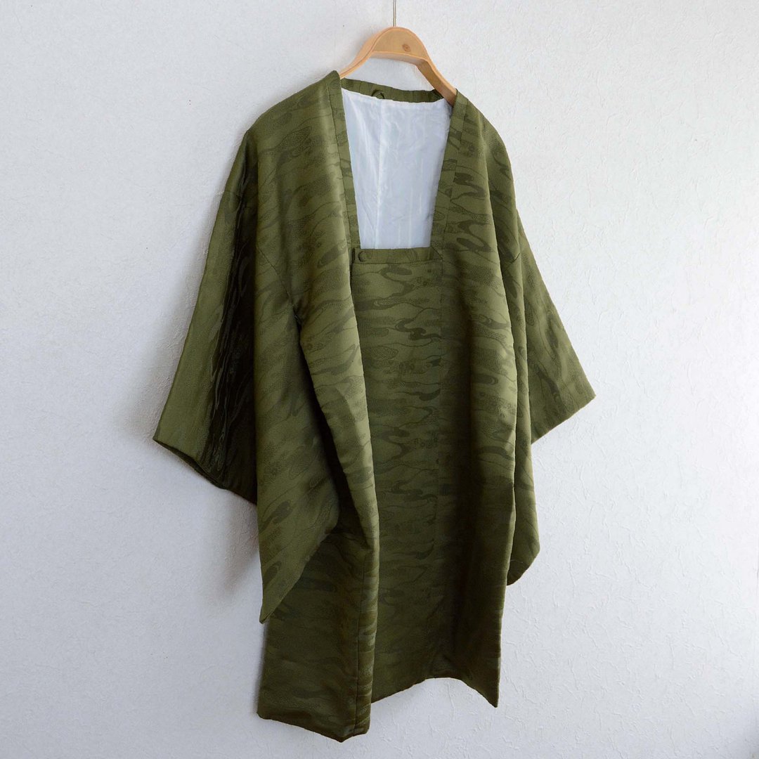 和服外套古董和服日式日本复古昭和 - 女装休闲/机能外套 - 其他材质 绿色
