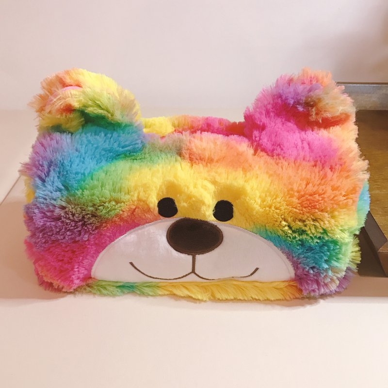 CANDY BEAR  彩虹糖熊面纸套 - 玩偶/公仔 - 聚酯纤维 多色