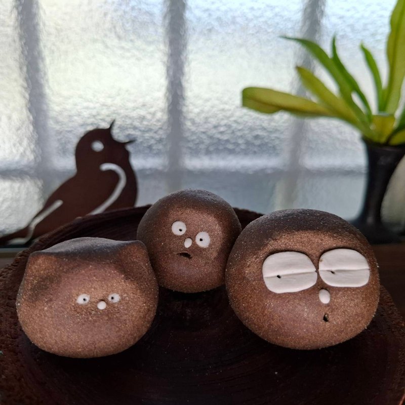 陶偶一家人系列- 13 号 疗愈系手作陶偶 文创 摆饰 - 玩偶/公仔 - 陶 