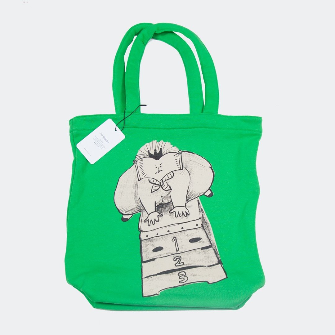 Book King Vaulting Box Sweat Tote Bag Green Tcollector - 其他 - 棉 绿色