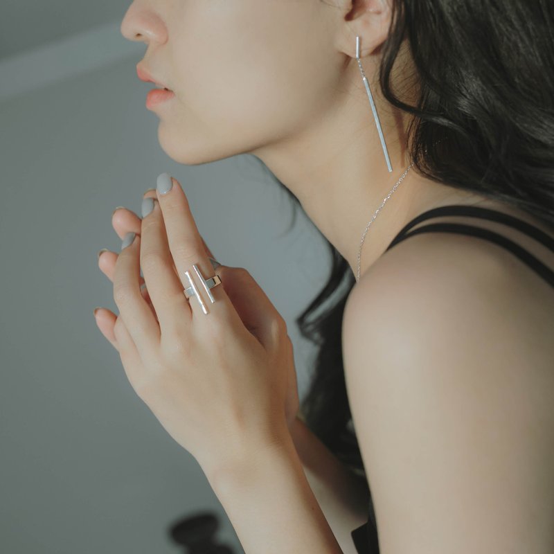 ㄨ印象系列-延续戒指 - 戒指 - 银 银色