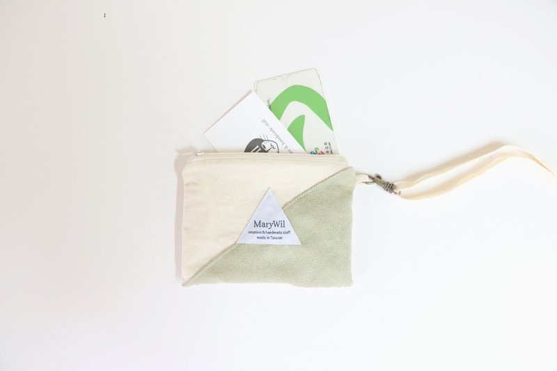 MaryWil零钱车票夹-灰绿色 - 零钱包 - 纸 绿色