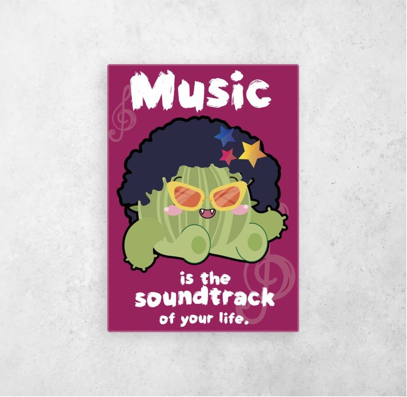 Music is Soundtrack of Your Life 海报A3/A5 (不连框) - 海报/装饰画/版画 - 纸 多色