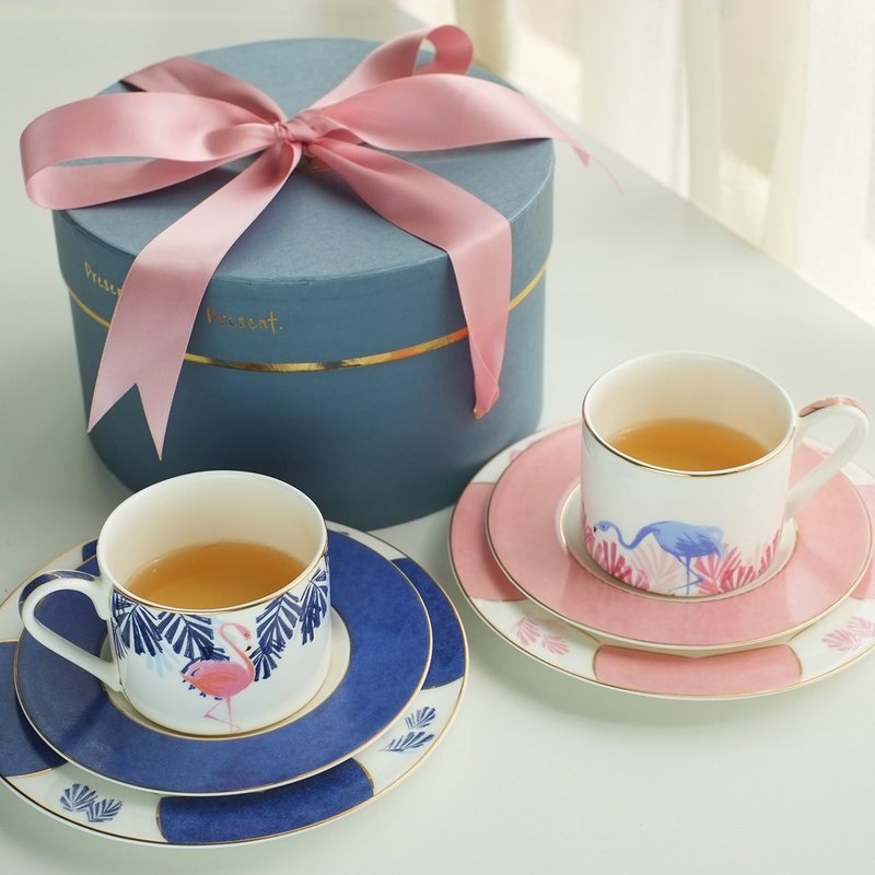 火烈鸟系列 小步舞曲 下午茶杯碟组套装 - 茶具/茶杯 - 瓷 
