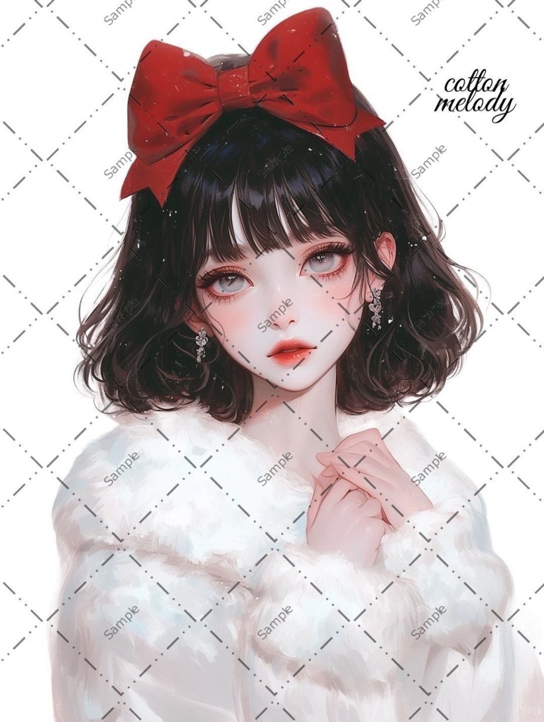 original sticker no.1623 人物贴纸 原创贴纸 人物贴纸 女孩贴纸 原创人物贴纸 - 贴纸 - 纸 