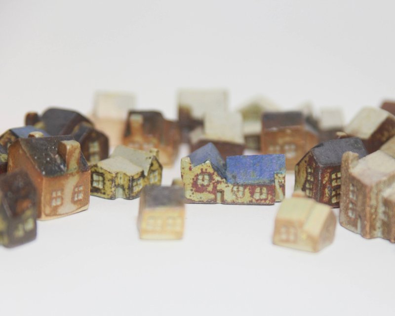 藏菁手作ㅣ还原烧圣诞小房 - 摆饰 - 陶 