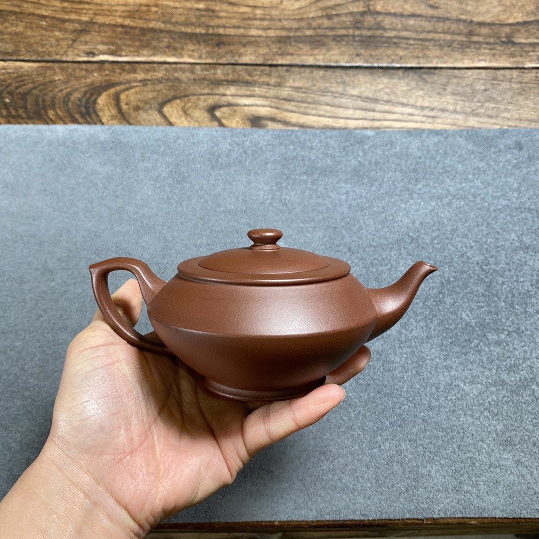 紫砂壶汉云 实拍细节 紫泥 240ml - 茶具/茶杯 - 陶 灰色
