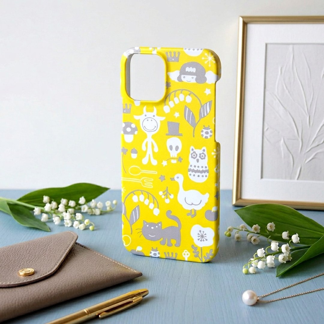 【iPhone 塑胶手机壳】满满的幸运祝福 - 手机壳/手机套 - 塑料 黄色