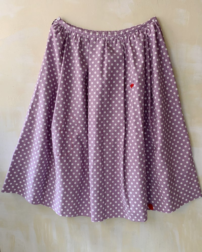 长裙--红色编织 - 裙子 - 棉．麻 