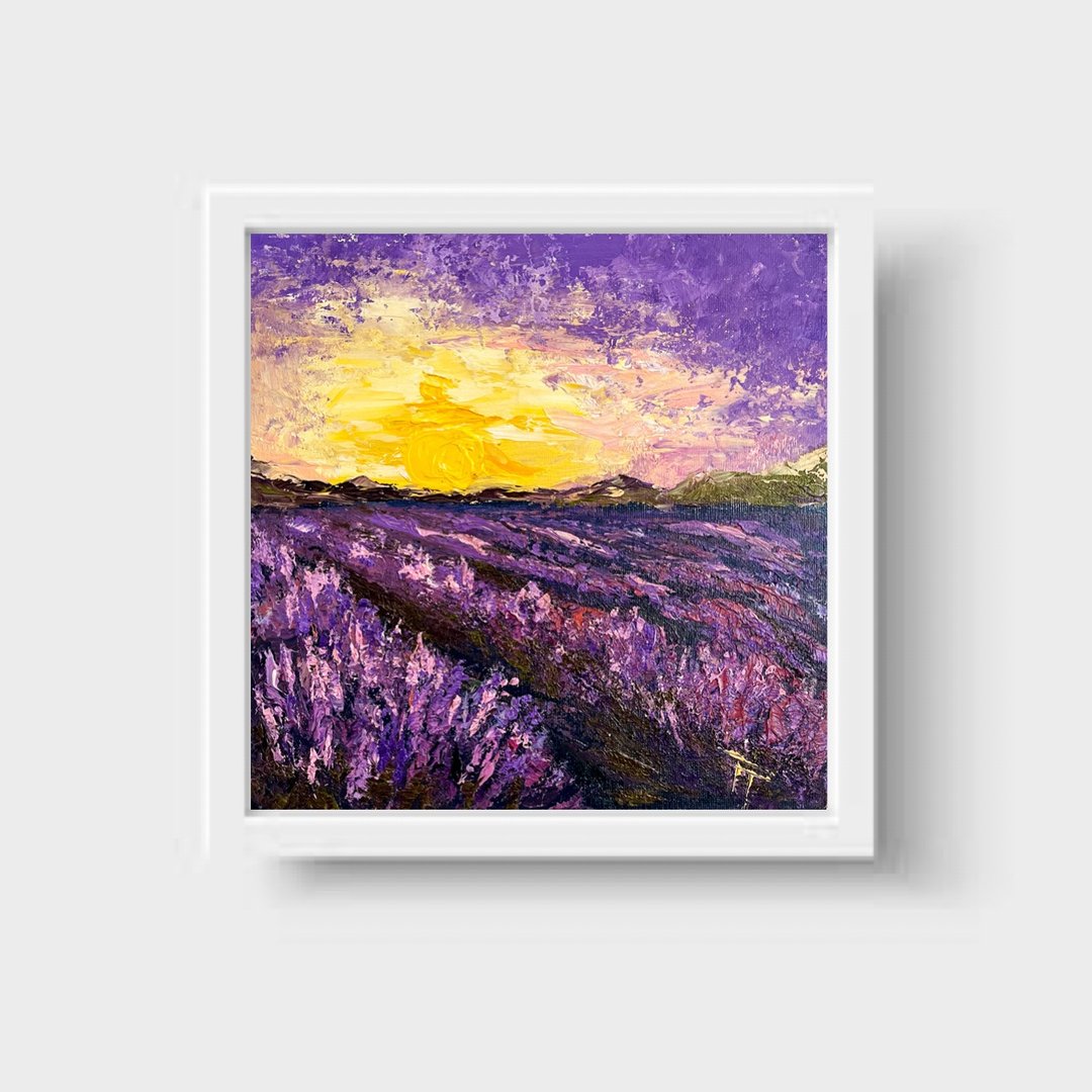 Lavender painting Original painting Original artwork - 墙贴/壁贴 - 其他材质 紫色