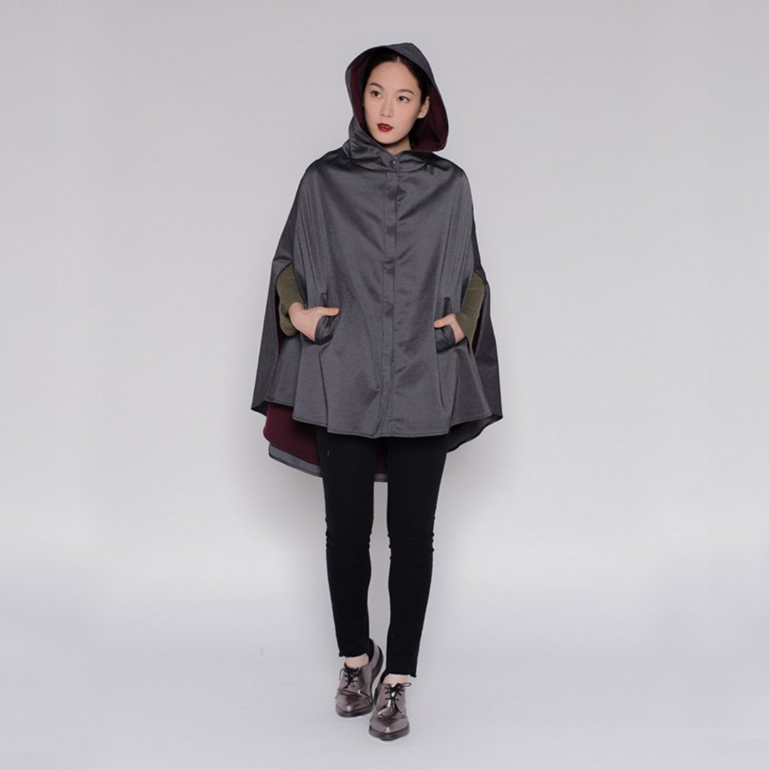个性宣言斗篷外套 Statement cloak - 女装休闲/机能外套 - 棉．麻 多色