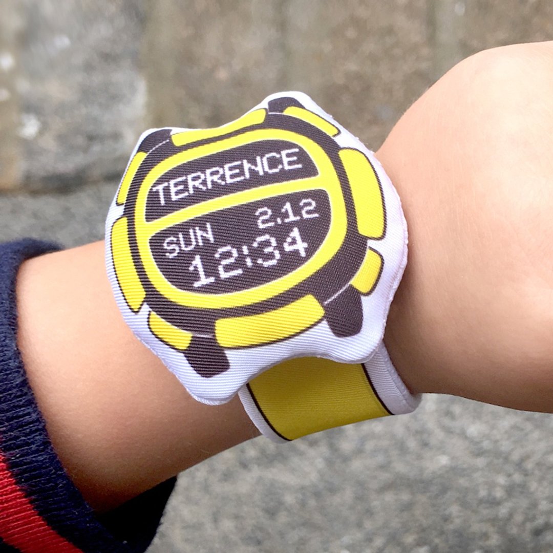 我的第一只布手表(定制化)My first Baby Watch (D09A11) - 满月礼盒 - 棉．麻 黄色