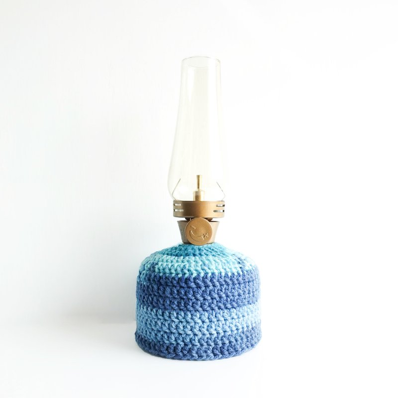 编织渐变蓝瓦斯罐保护套 (登山/露营) 压缩气罐 高山气罐 - 露营用品 - 其他人造纤维 蓝色