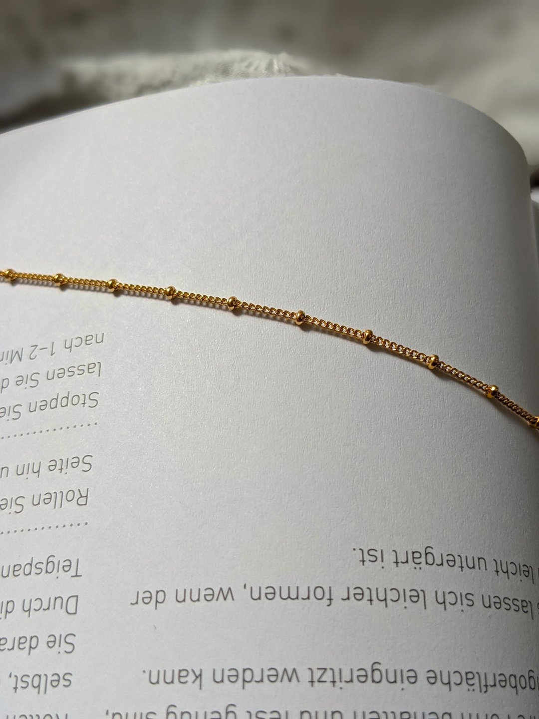 叠搭 • 欧美 • 简约风  美国14k注金豆豆链手链 │水洗不褪色 - 手链/手环 - 贵金属 金色