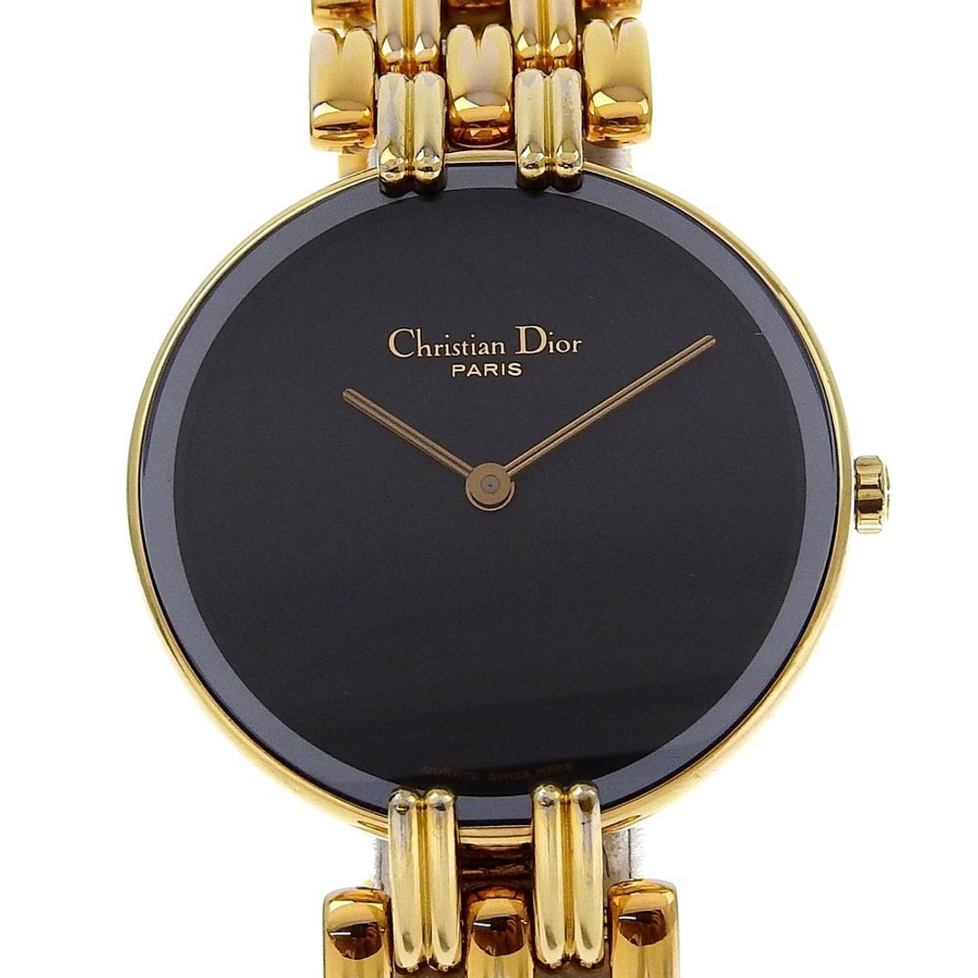 [日本直送] Christian Dior Vakila 手表 46154-3 镀金石英模拟显示黑色表盘女款 [二手] - 女表 - 其他金属 黑色