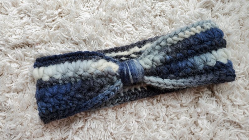 编织发带-精灵系列/Case - 发带/发箍 - 羊毛 灰色