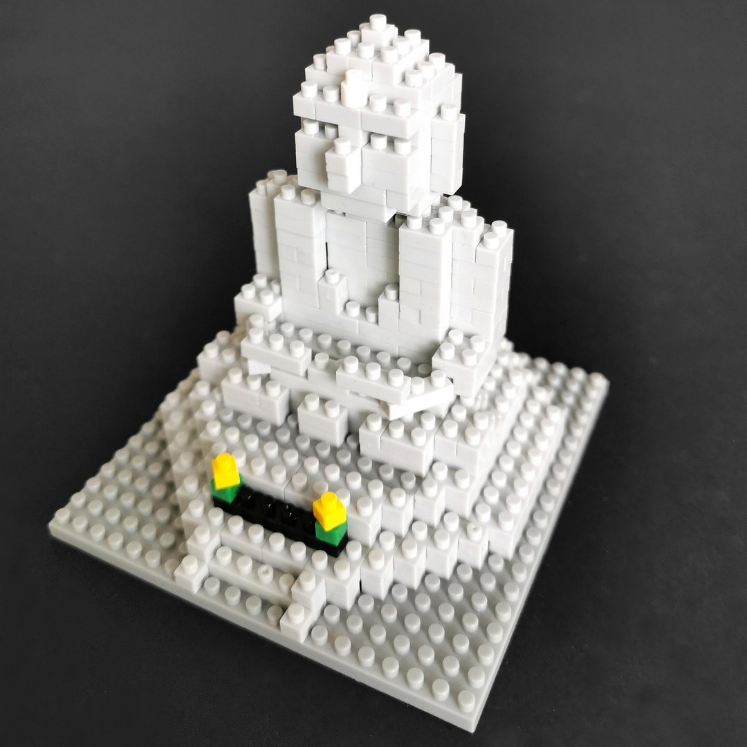 Archbrick 真驹内滝野霊园头大佛殿微积木 (安藤忠雄) - 玩偶/公仔 - 塑料 多色