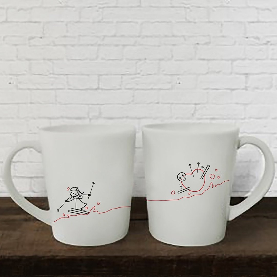 我们永远系在一起 咖啡杯/马克杯对杯组 | HUMAN TOUCH - 咖啡杯/马克杯 - 粘土 白色