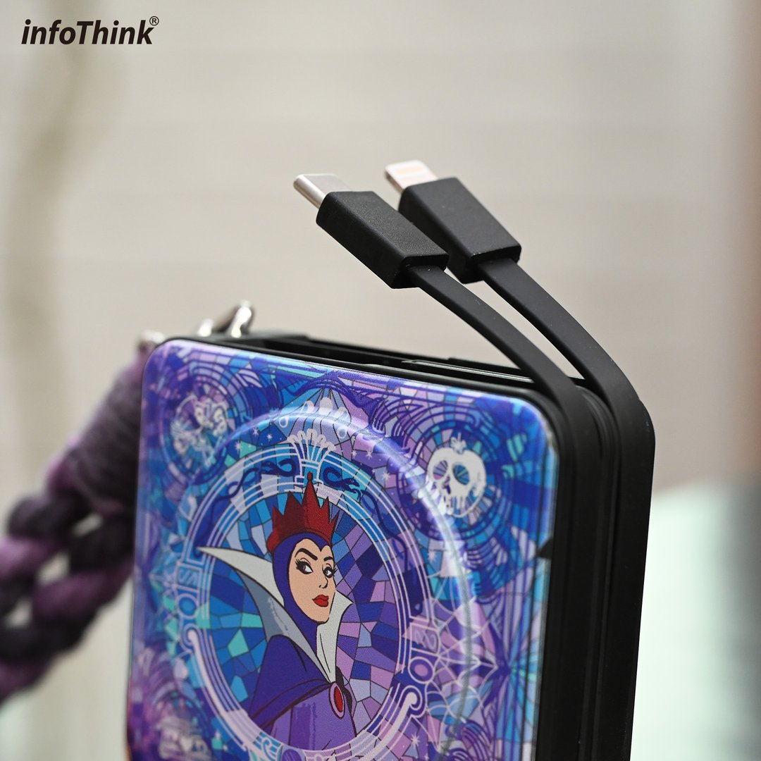 有标示wh【可充手表电】坏皇后系列八合一MAX行动电源10000mAh - 充电宝/传输线 - 其他材质 紫色