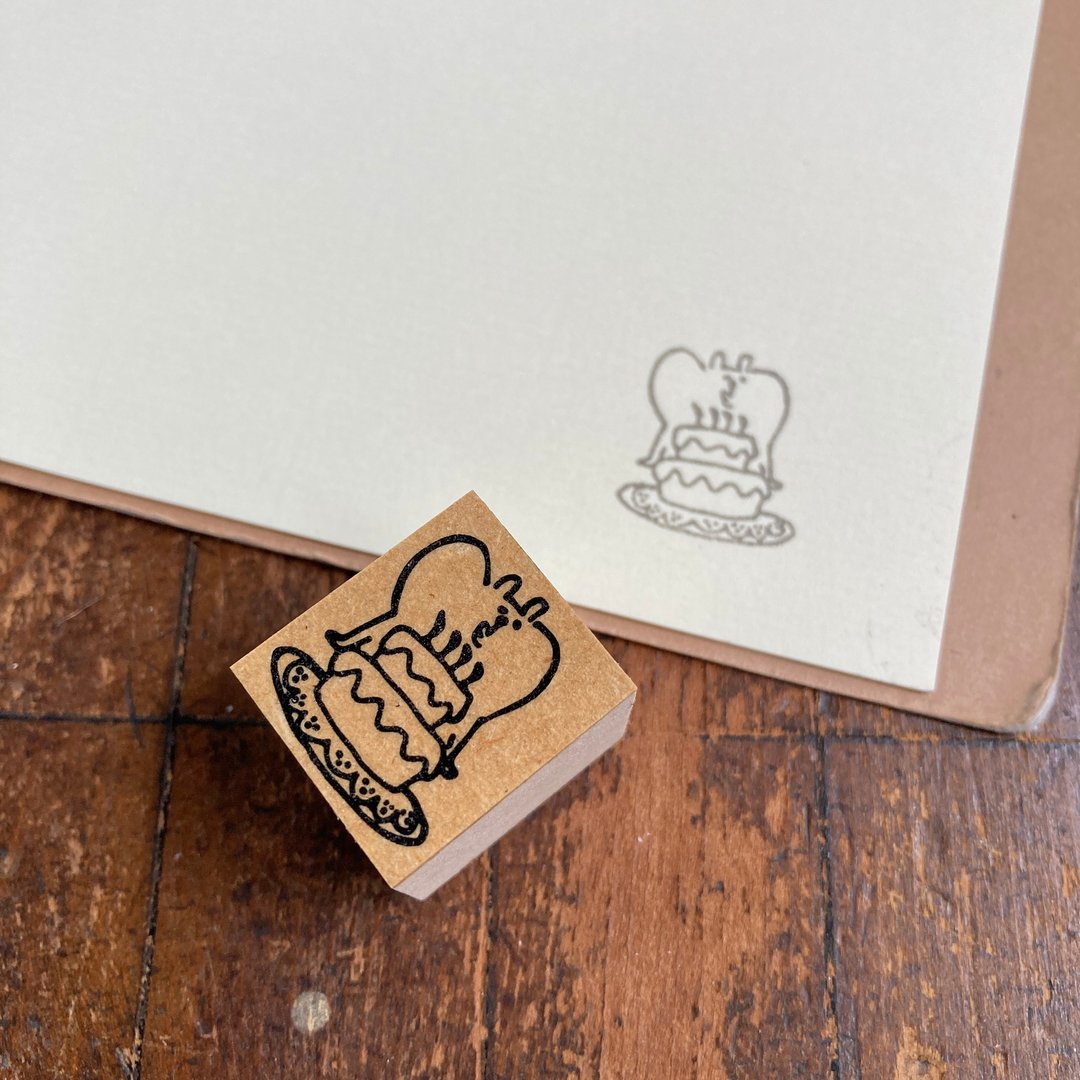 muu 酱印章 / 蛋糕 - 印章/印台 - 橡胶 卡其色