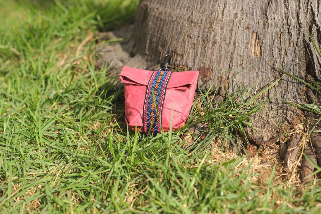 【环保永续】mini pouch 零钱包 散纸包 皮革纸 环保 - 零钱包 - 其他材质 红色