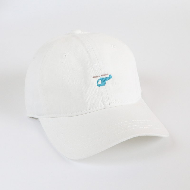 直升机棒球帽 - 帽子 - 棉．麻 白色