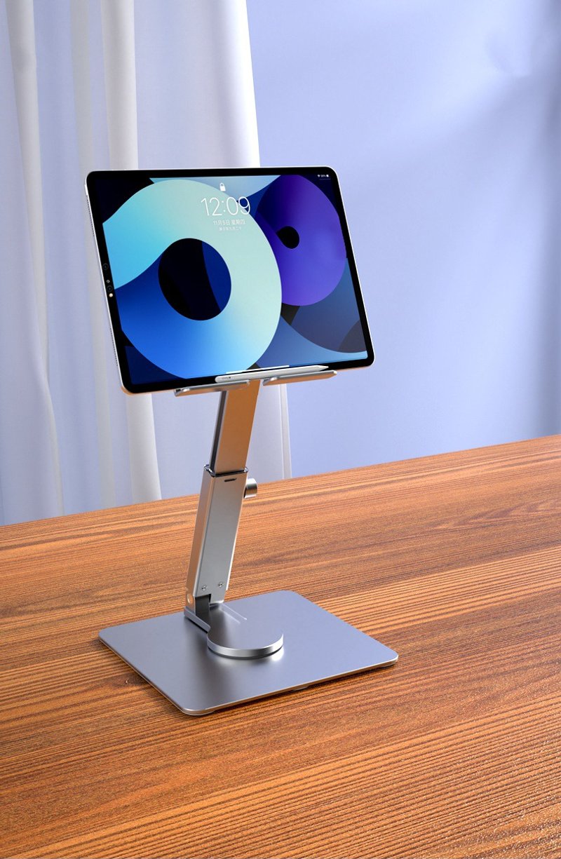 3C生活|伸缩铝合金平板支架_防滑_可伸缩|追剧神器|平板周边 - 手机座/防尘塞 - 其他金属 银色