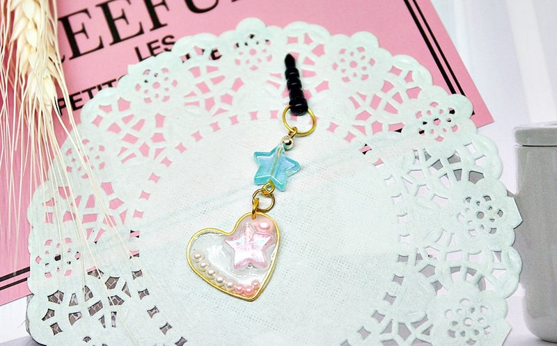 <蓝色星星爱情海>－耳机塞//防尘塞系列  #可爱 -限量*1- - 耳机 - 粘土 蓝色