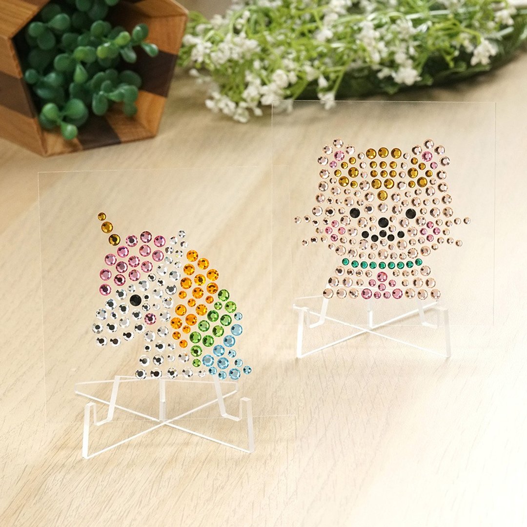 Rhinestone Craft猫仔/独角兽水钻装饰DIY材料包 - 其他 - 其他材质 白色