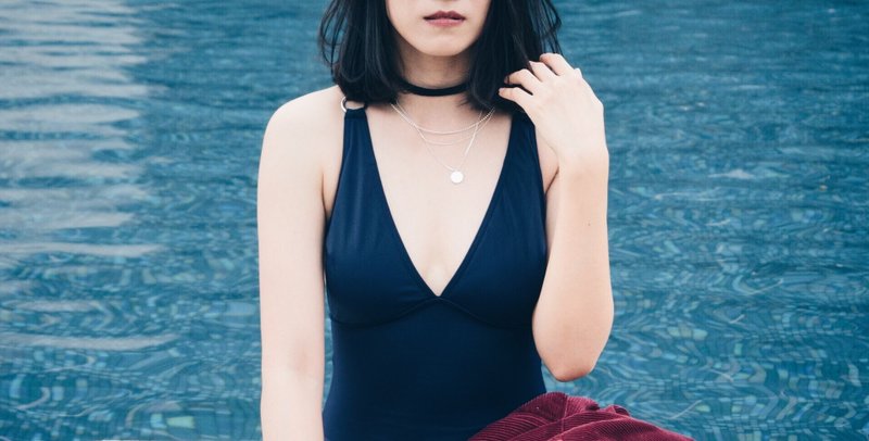 swimwear - collection "donut" / deep blue / size s. - 其他 - 其他材质 