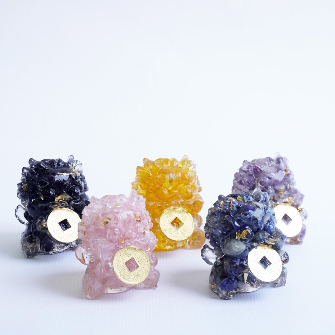 【Hourrae荷莱】开运聚财貔貅【5入水晶】招财 - 摆饰 - 水晶 多色