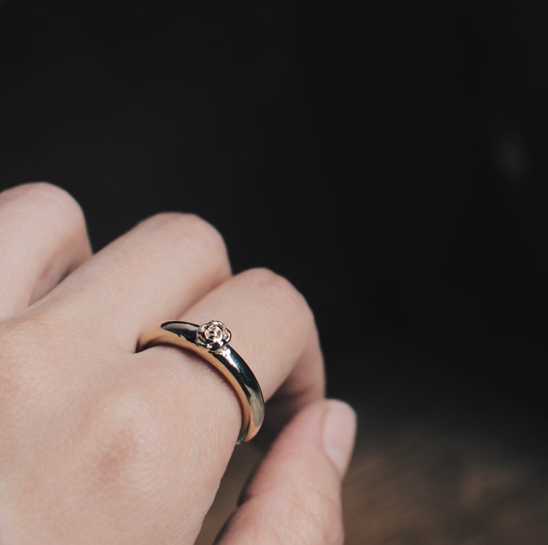 MU  女仕 Lady s 系列小王子的玫瑰与他的星球  镀18k厚金 - 戒指 - 铜/黄铜 金色