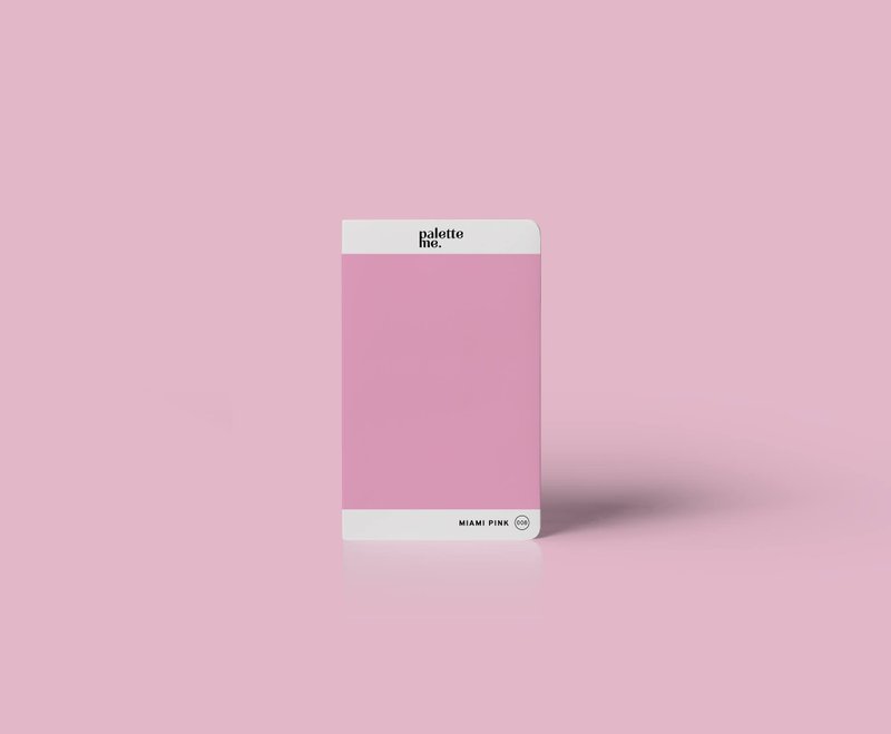 008 Miami Pink - Palette Me Mini Notebook A6 - 笔记本/手帐 - 人造皮革 粉红色