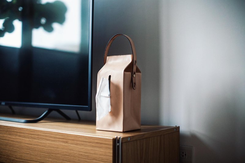 Tissue Box Deluxe 本格皮革面纸盒 Deluxe - 纸巾盒 - 真皮 