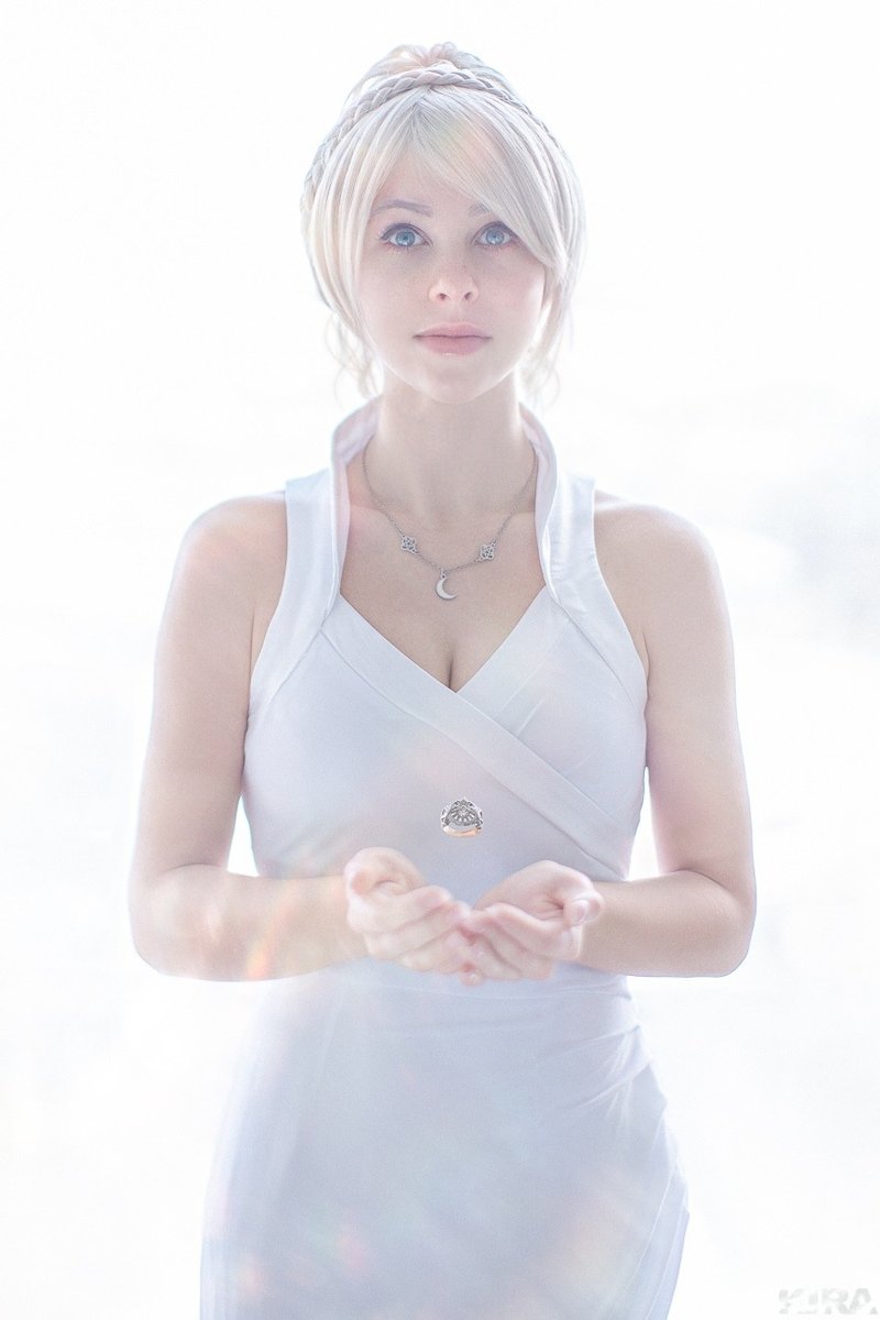 Lunafreya Nox Fleuret Final Fantasy XV cosplay classic dress made to order - 洋装/连衣裙 - 其他材质 