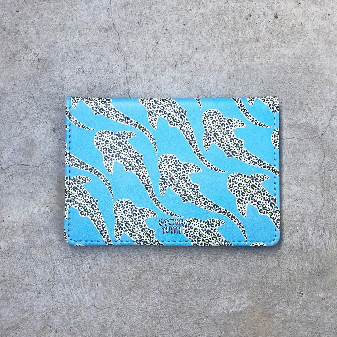 Leopard Shark Card Case - 名片夹/名片盒 - 人造皮革 蓝色